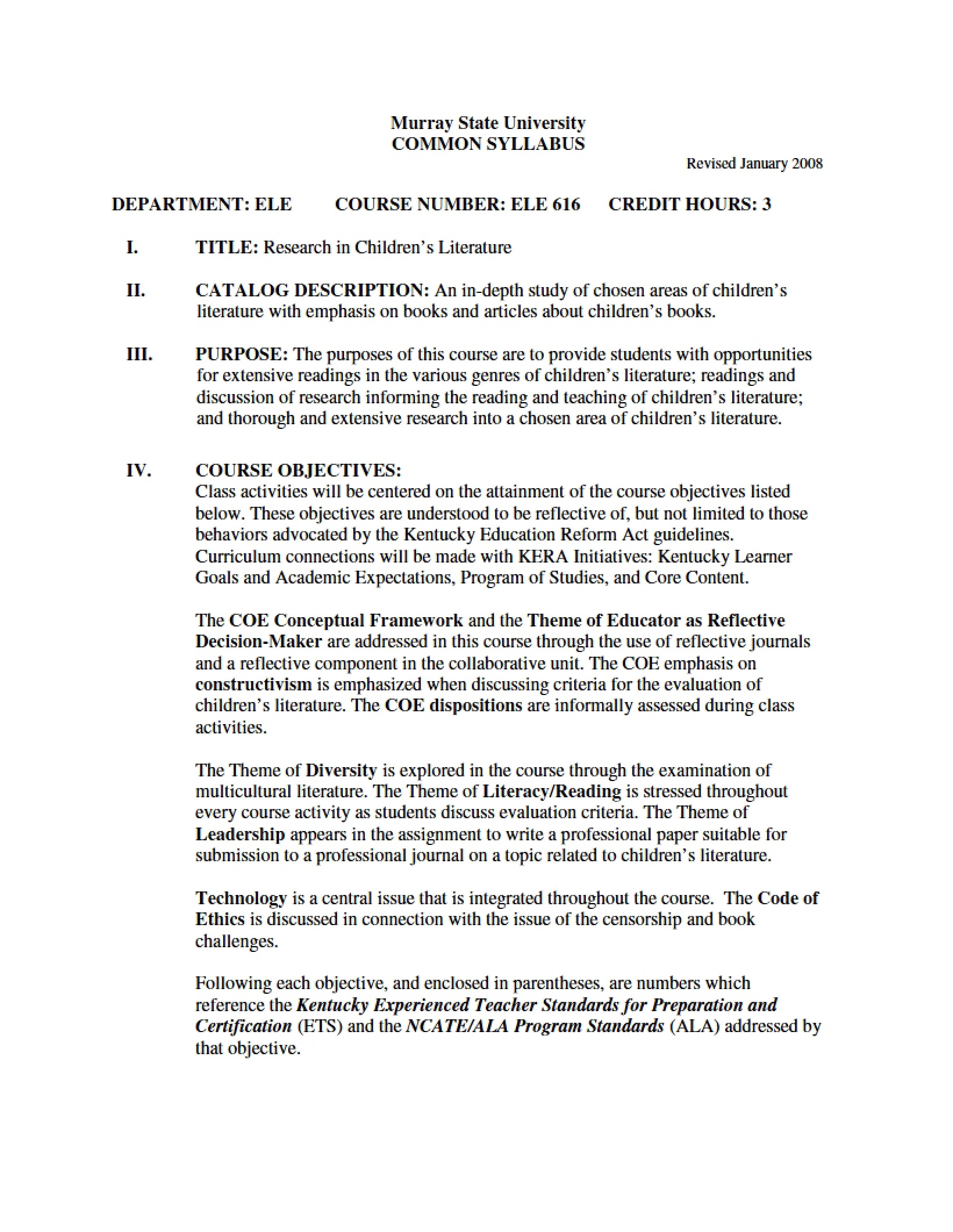 Syllabus