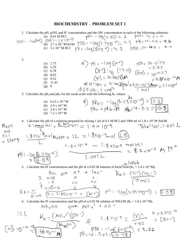 Merged Acid-Base Problems