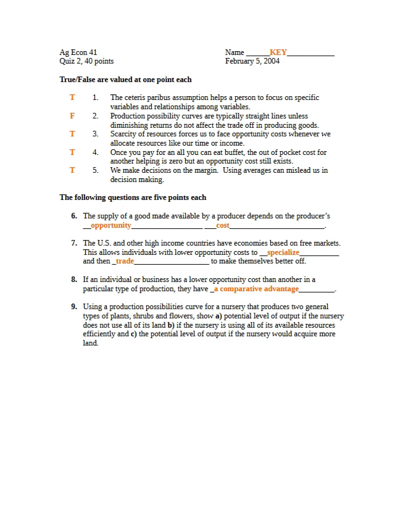 Exam for Applied Microeconomics