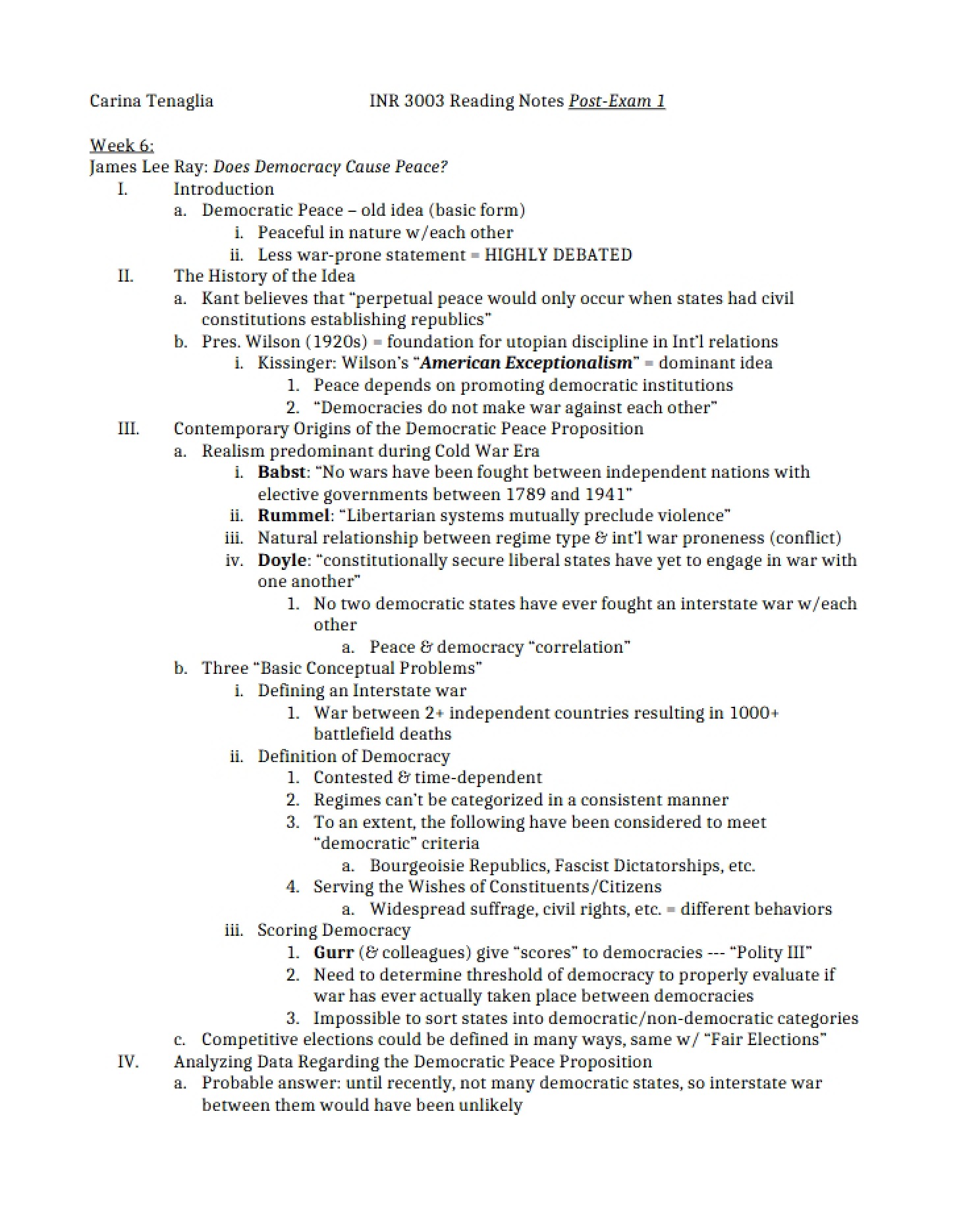 One Exam