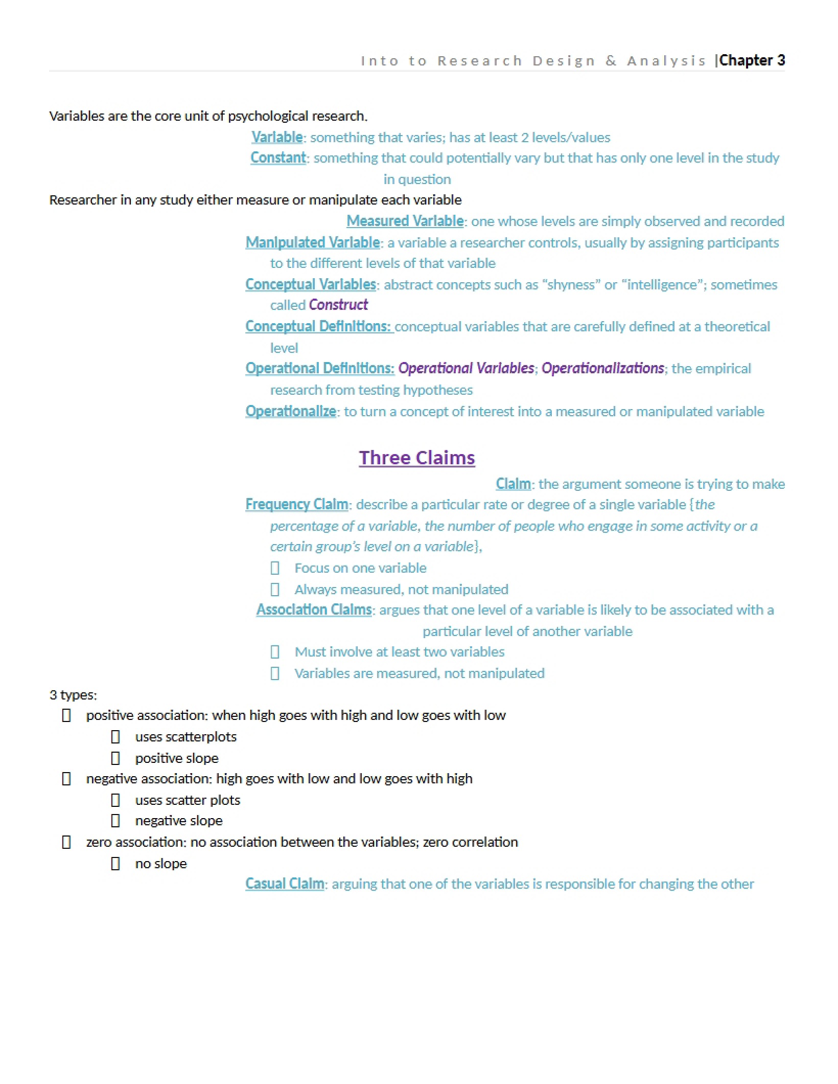 Research Design Chapter Three