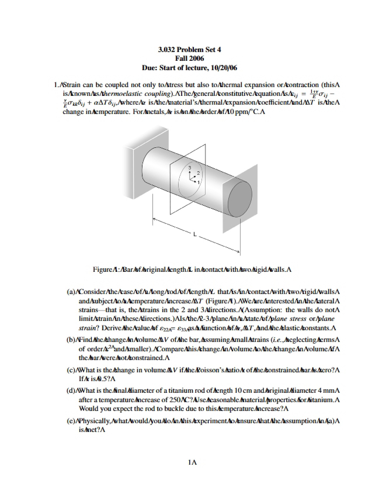 Problem Set Four