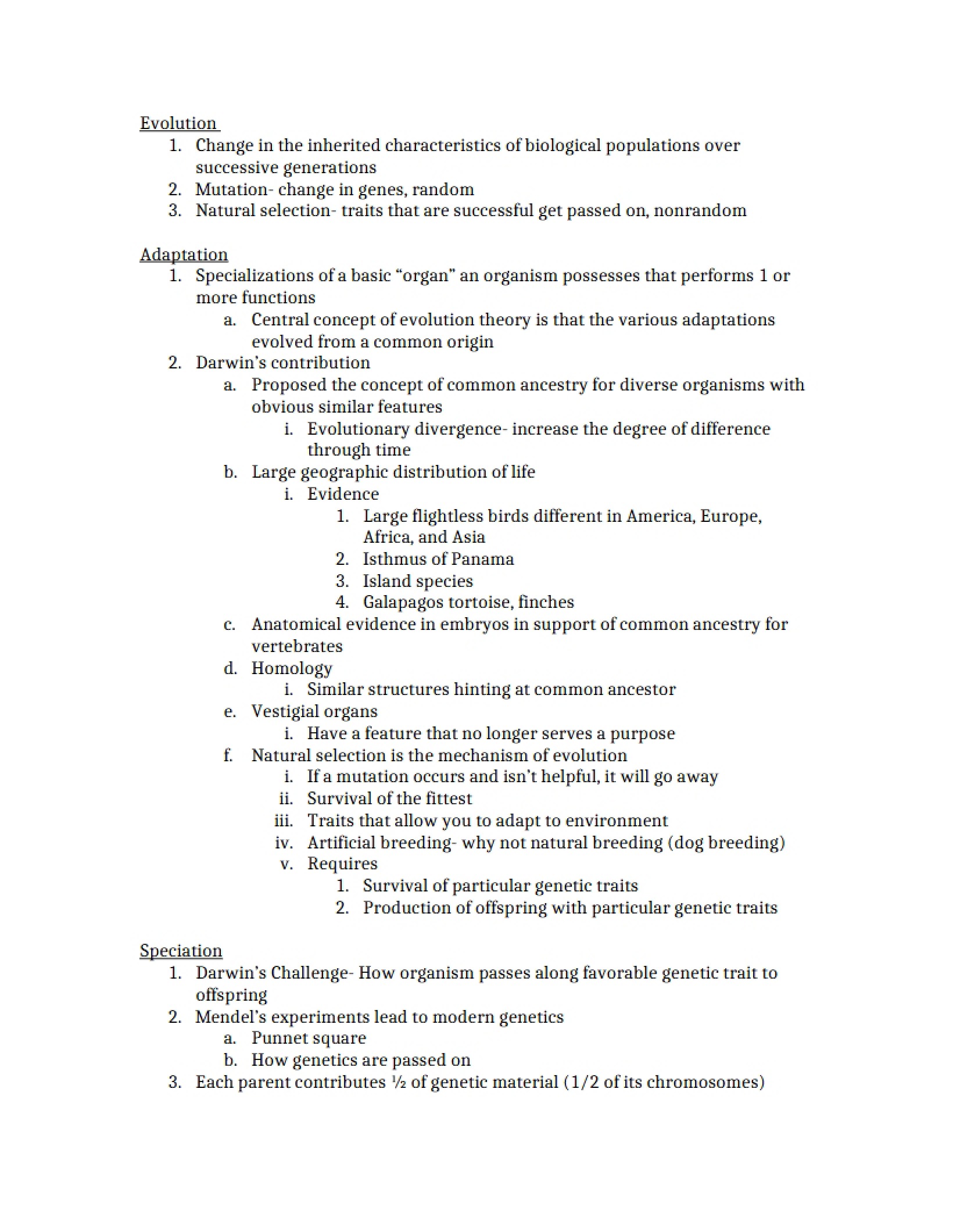 Historical Geology Notes