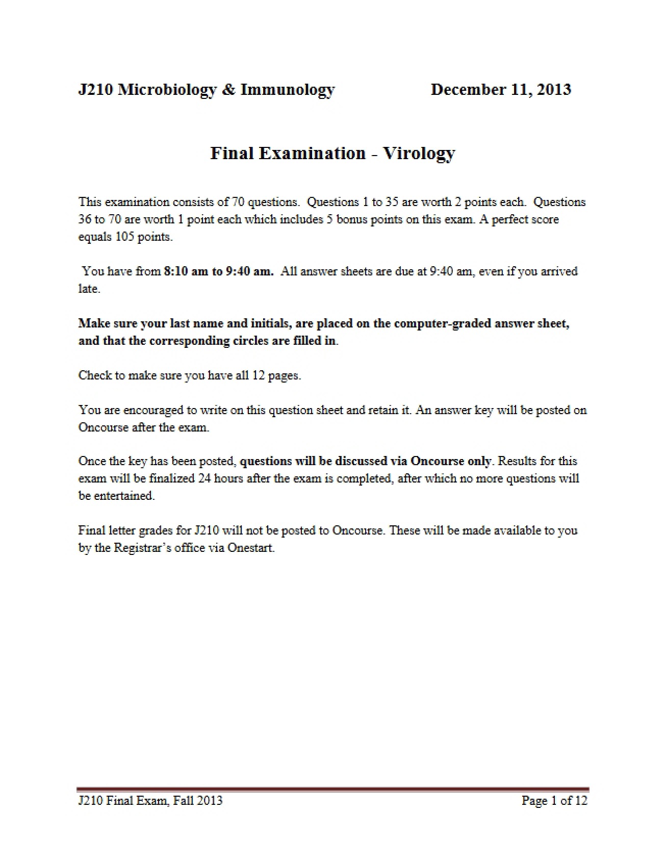 Fourth Exam Practice Test