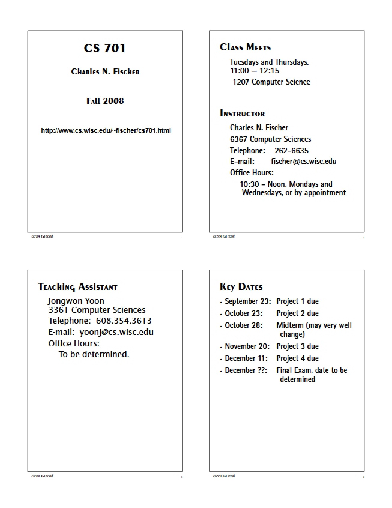 Notes on Lecture One