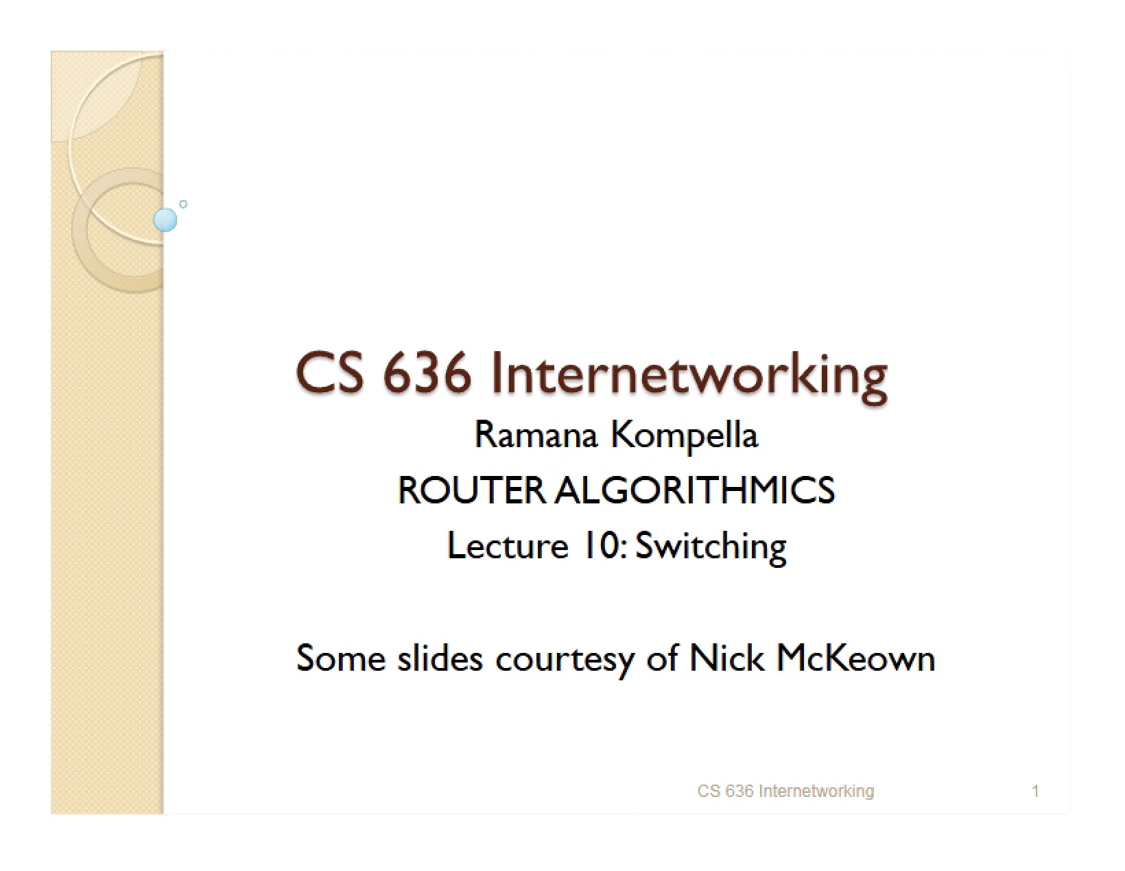 Network Switching