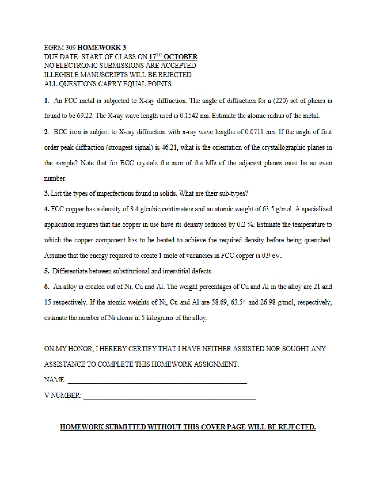 Third Homework Assignment