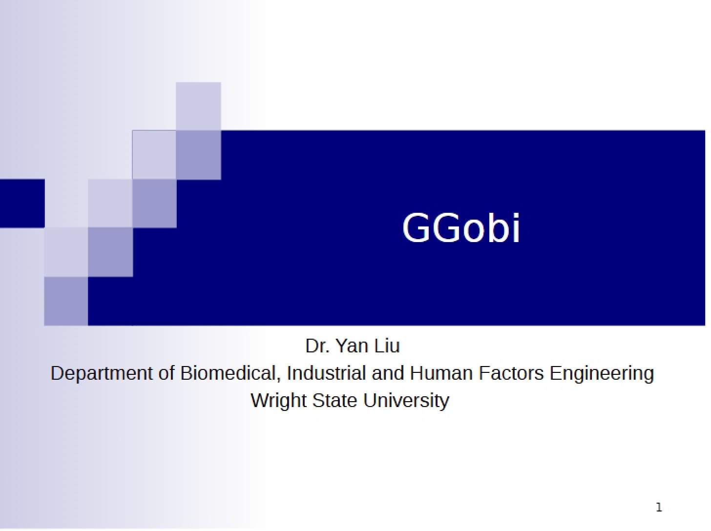 GGOBI for ISE 431