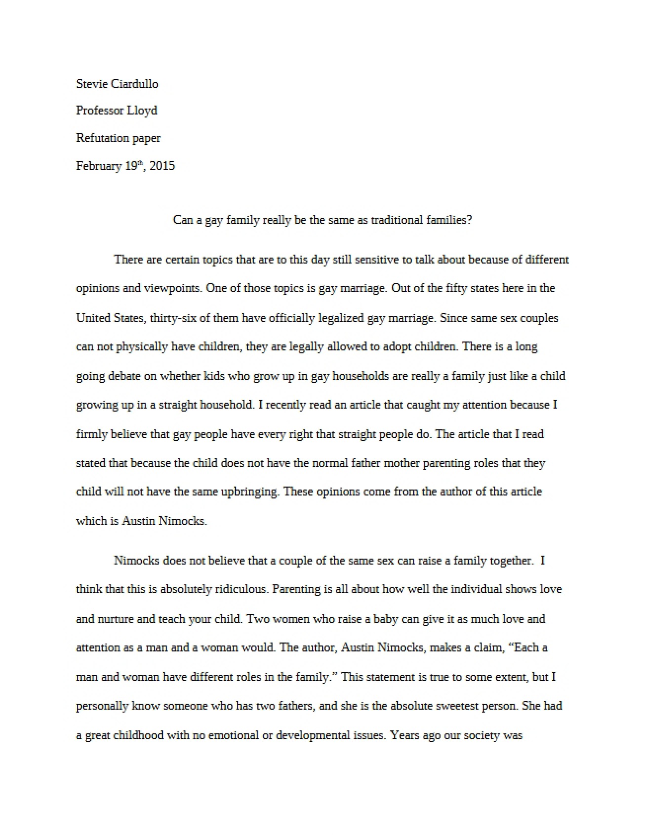 Essay for Special Topics in Criminology
