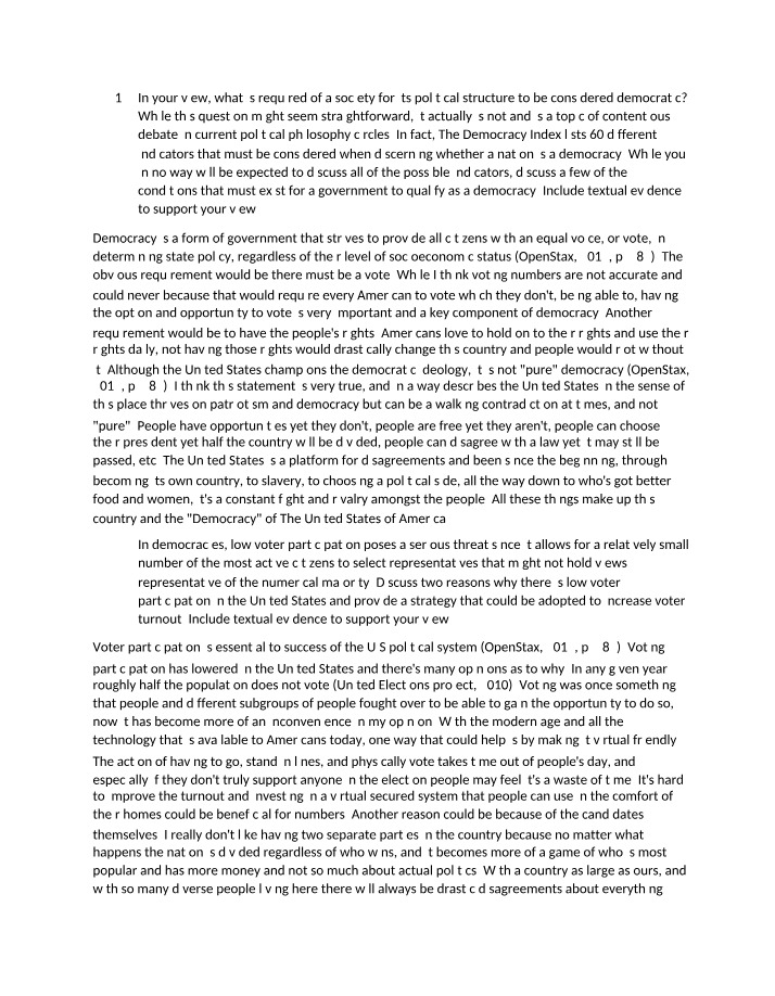SOC101 Discussion - Week 9