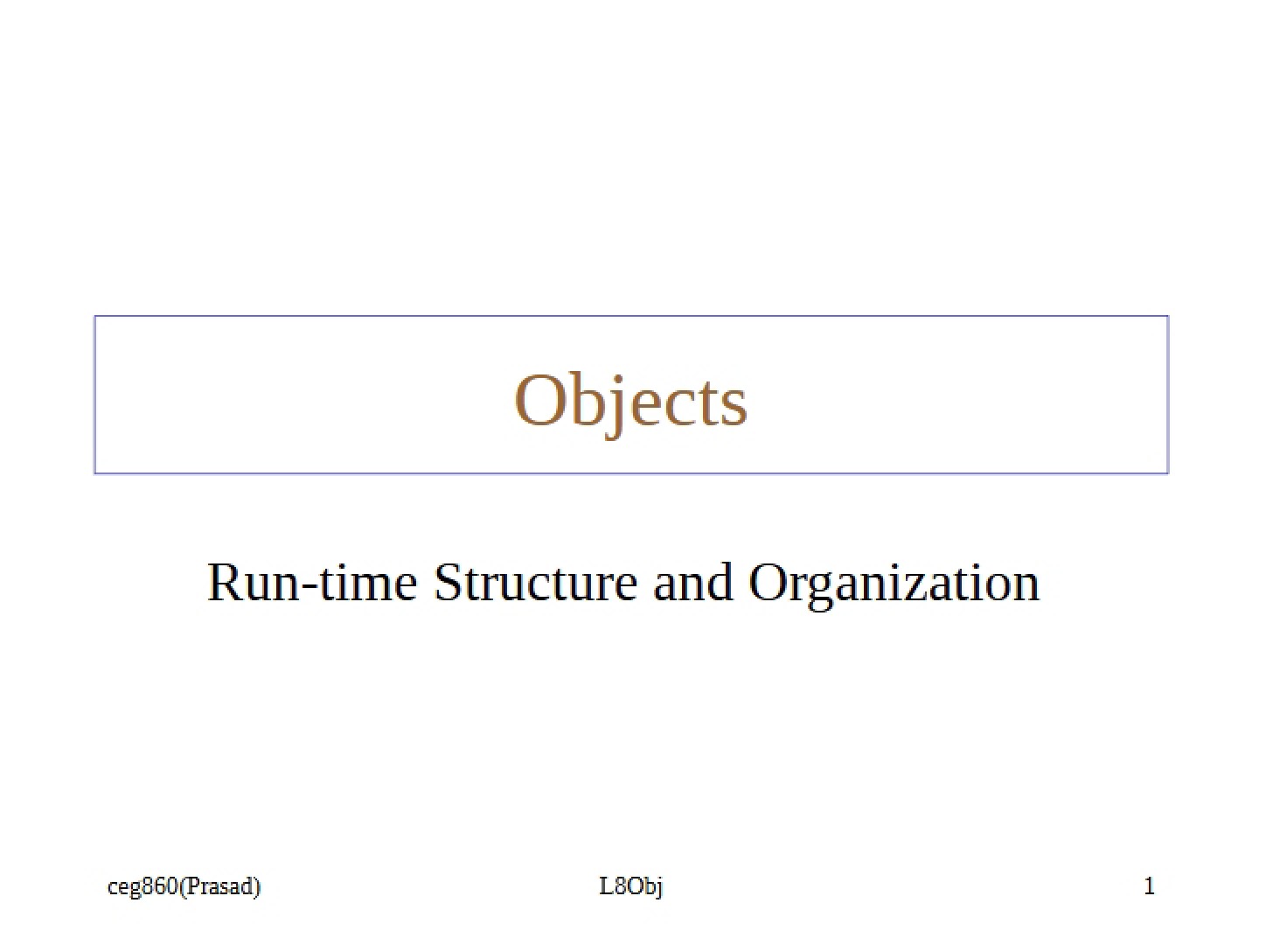 Object Fundamentals