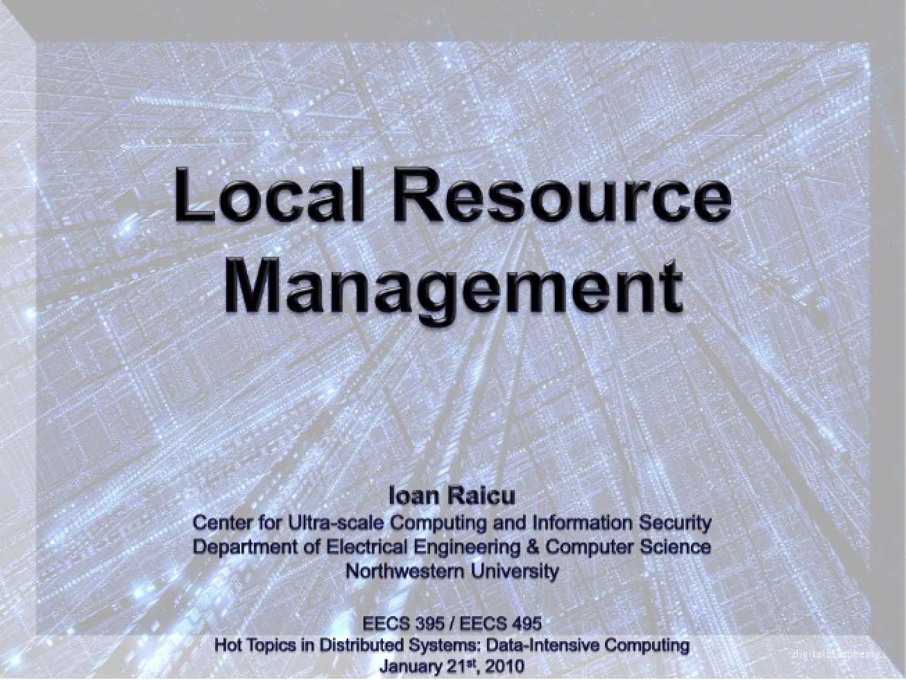 Notes on Geospatial Vision and Visualization Lectures - 26 Pages