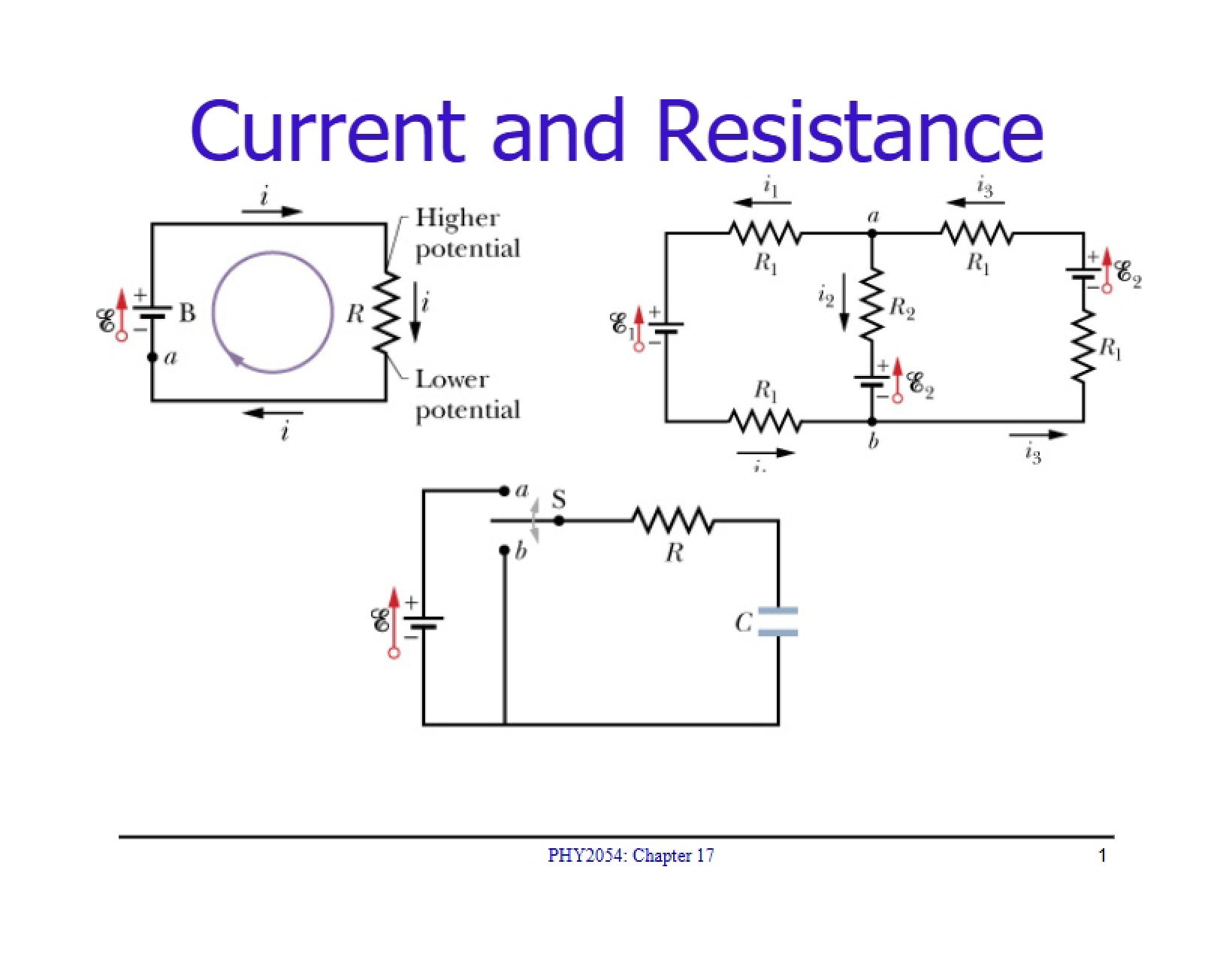 Electric Current and Resistance