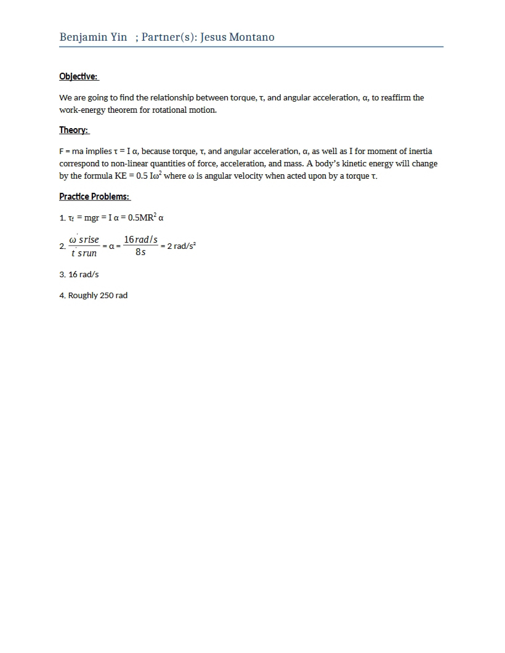 Problem Set for Practice