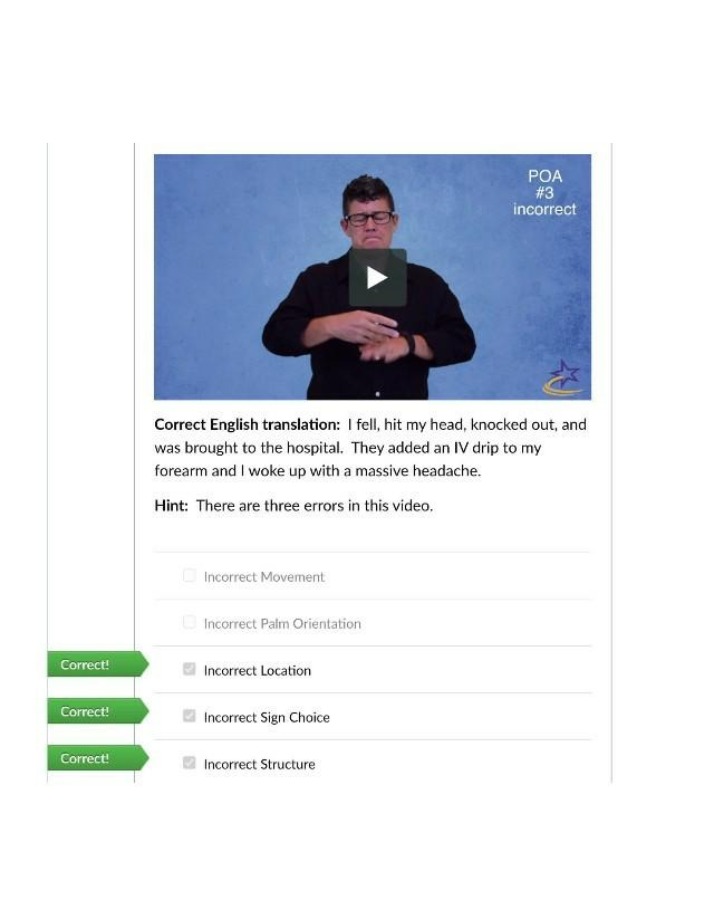 Common Errors in ASL - Movement, Palm Orientation, Location, and Sign