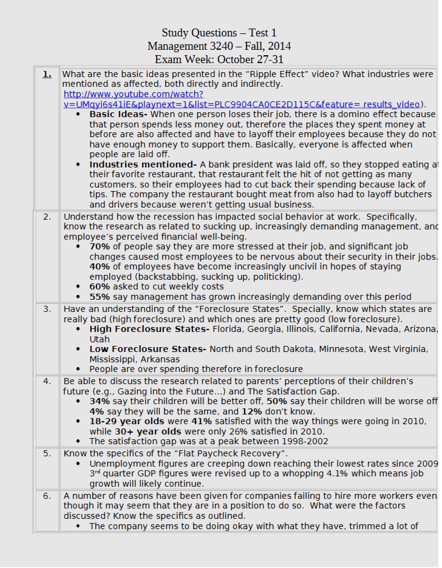 Study Inquiries Test 1