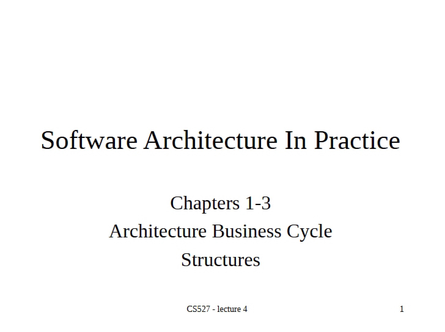 Architecture in Practice (Software)