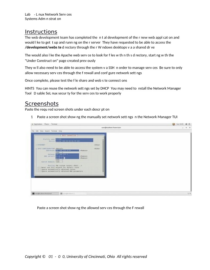 Linux Network Services - Lab 07