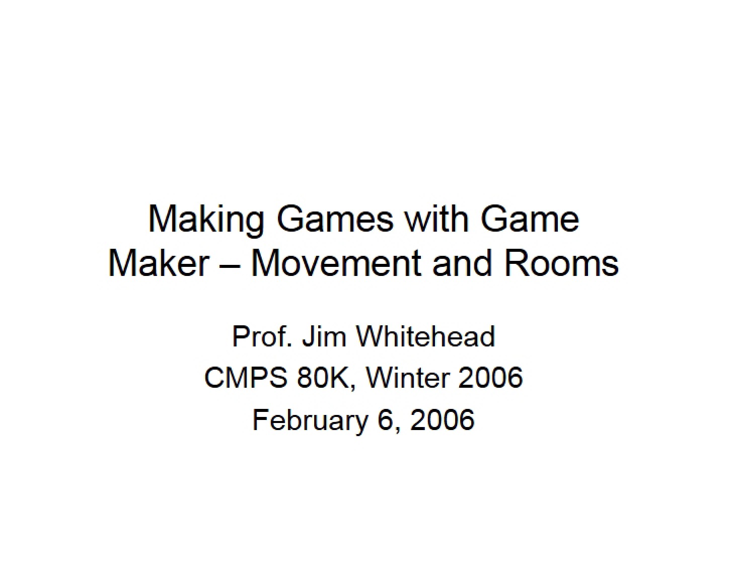 Game Development with Game Maker