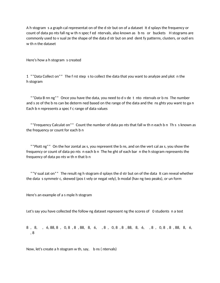 PMGT706 - Histogram Analysis