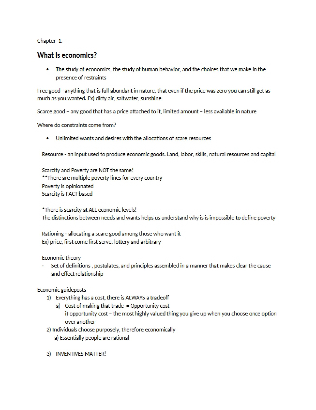 Twelfth Set of Notes for Chapter One in Macroeconomics