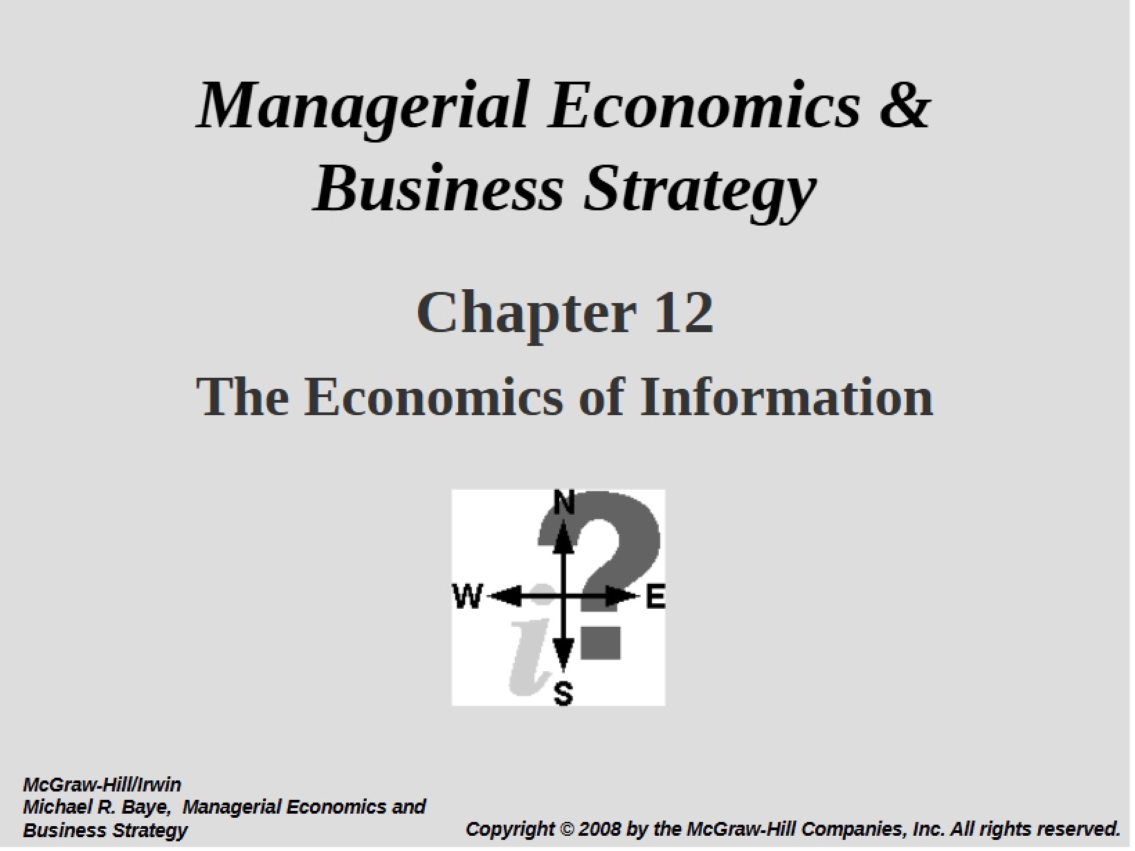 Business Strategy Managerial Economics Notes