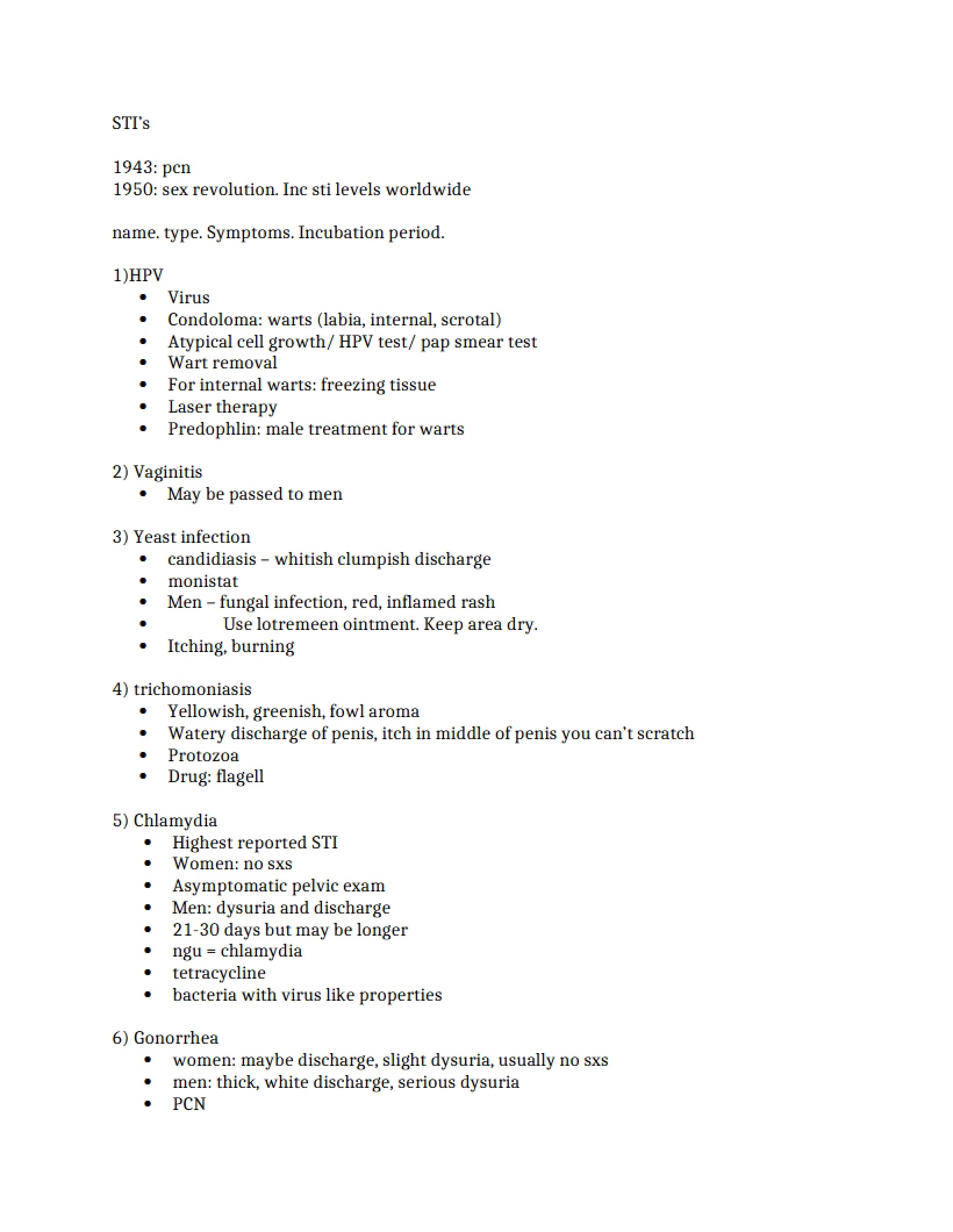 Notes from Lecture