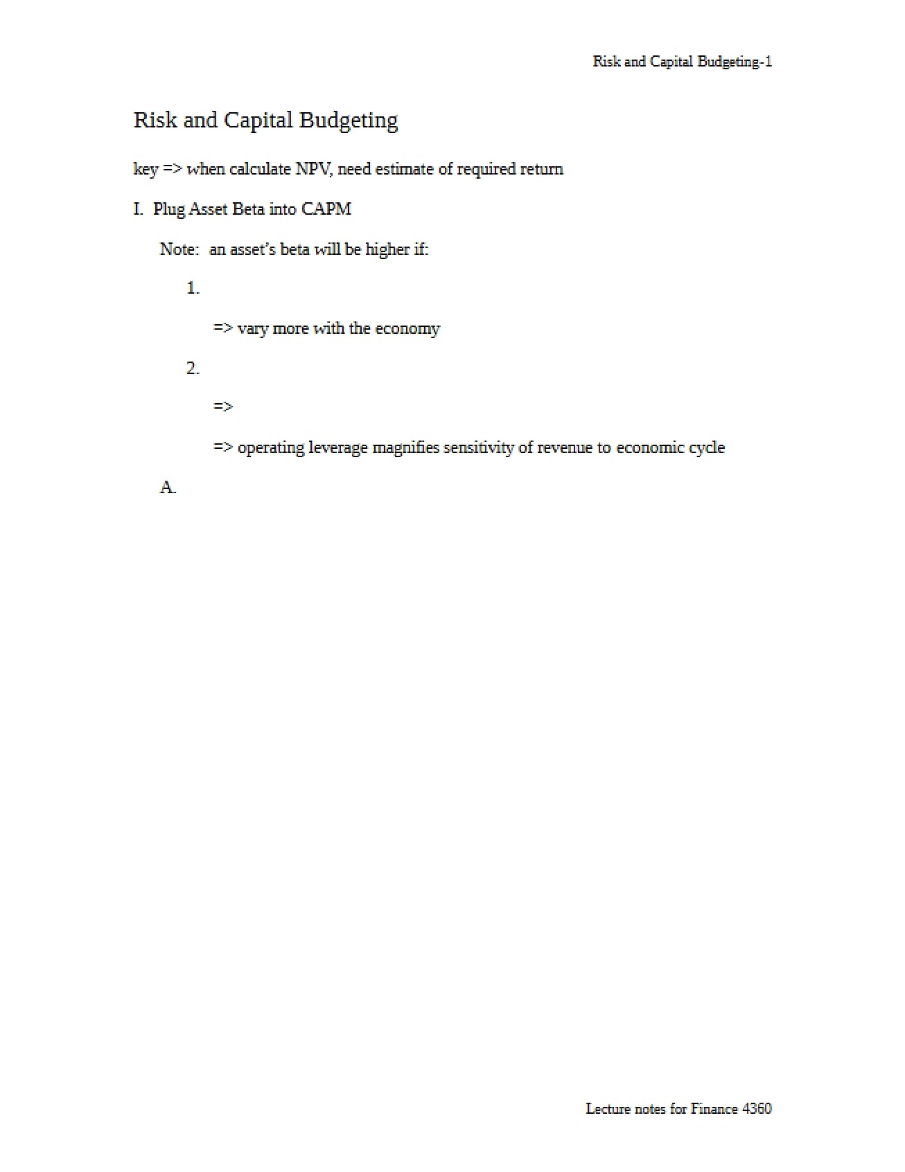 Corporate Finance Calculations