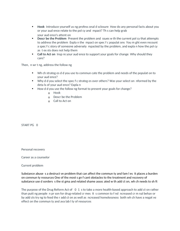 Strategies to Communicate Substance Abuse Problems