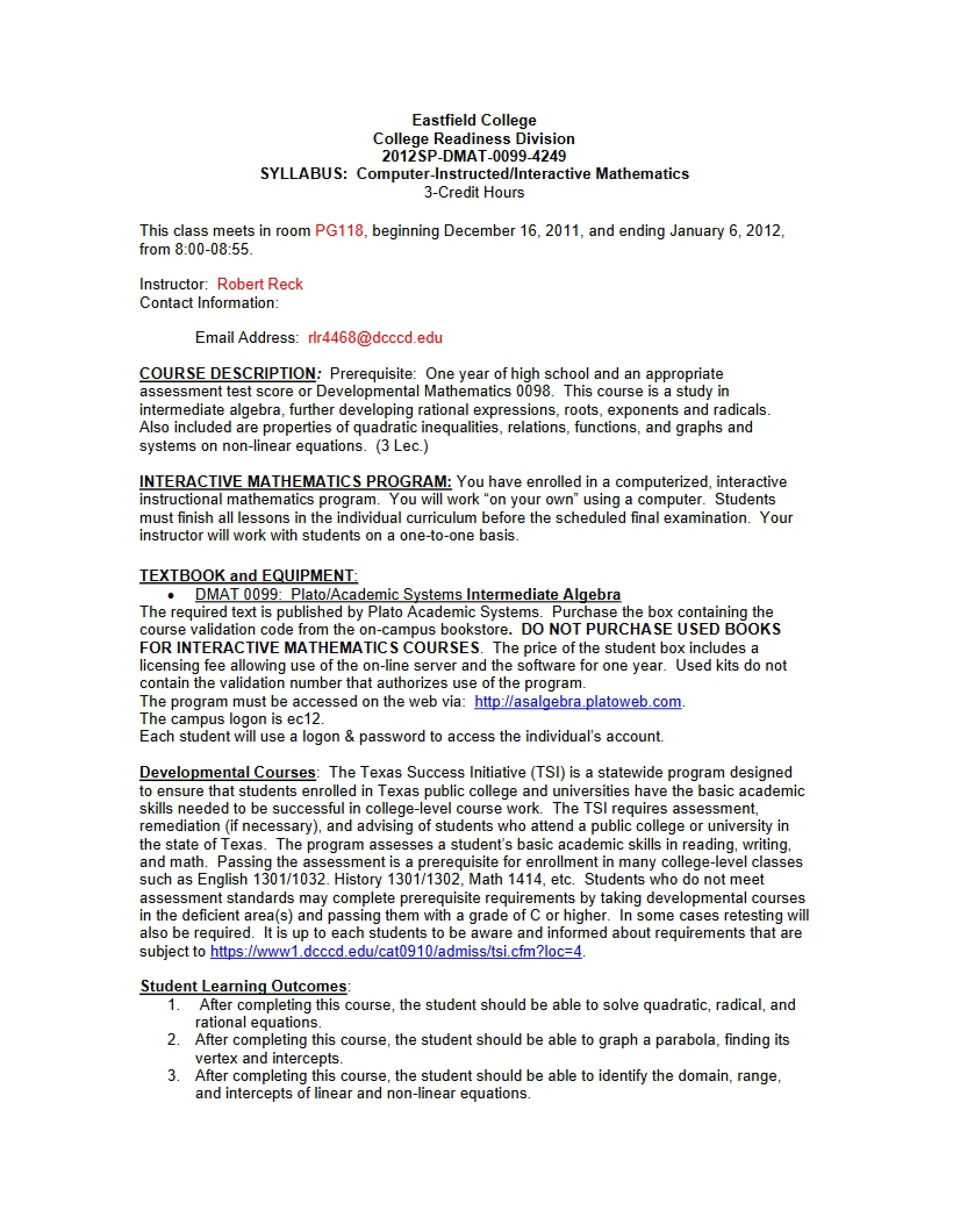 Syllabus