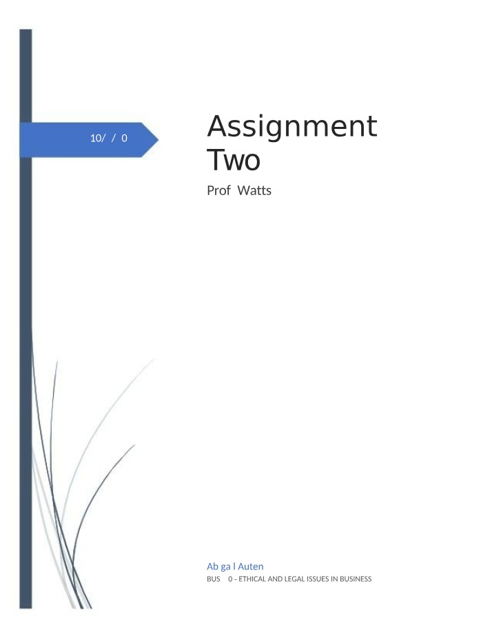 Business Communication - Assignment Two
