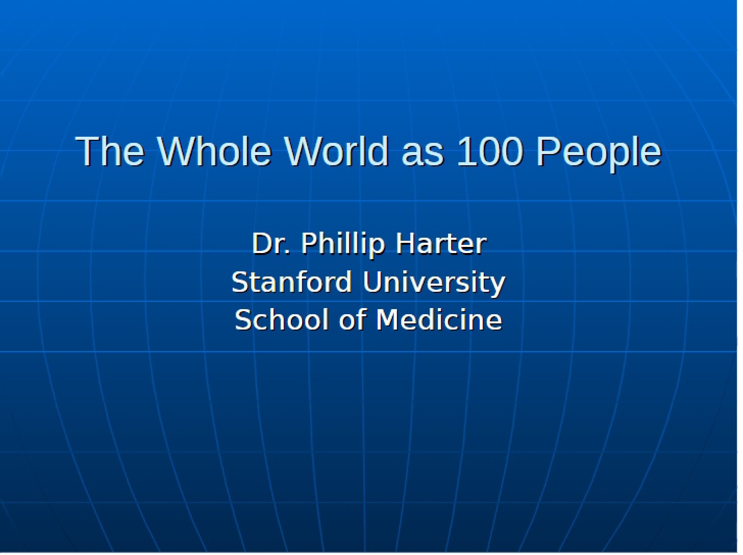 100 People The World Scale