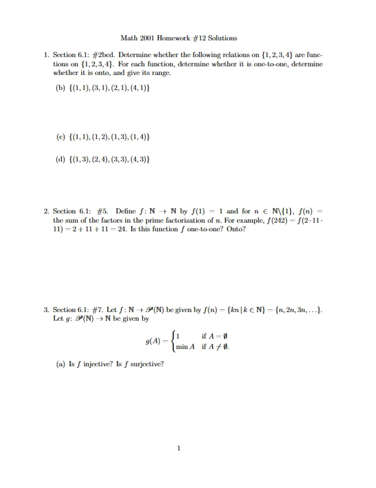 Homework 12 Questions