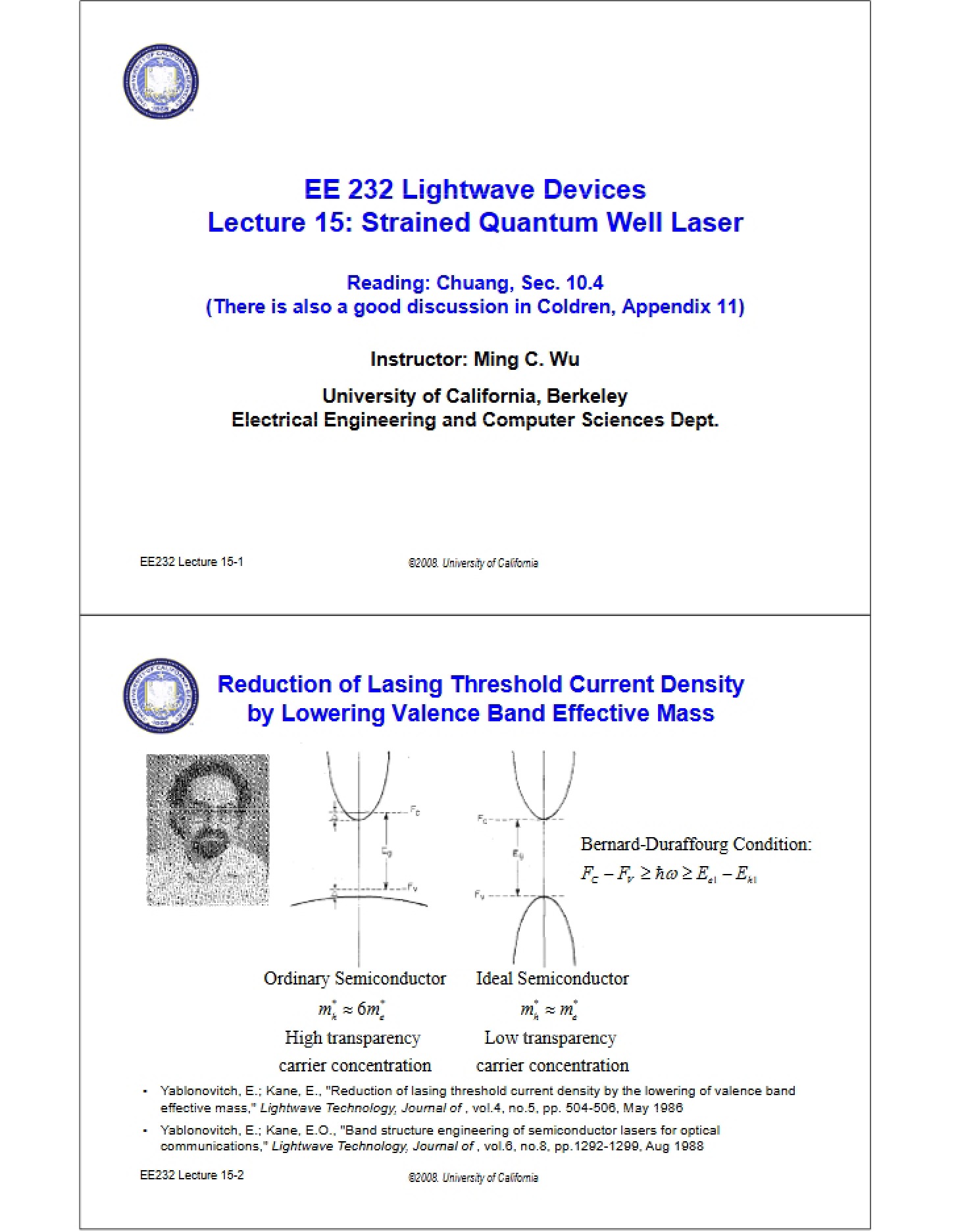 Laser Strained Quantum Well