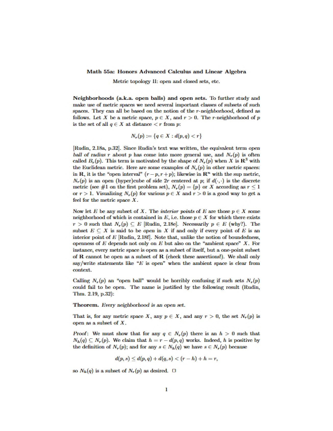 Topology of Metric Spaces II