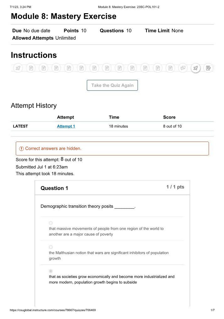 Mastery Exercise - Module 8