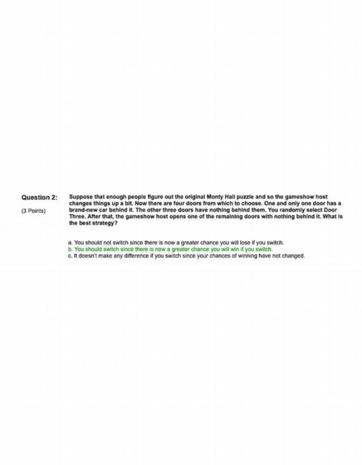 The Monty Hall Problem Study