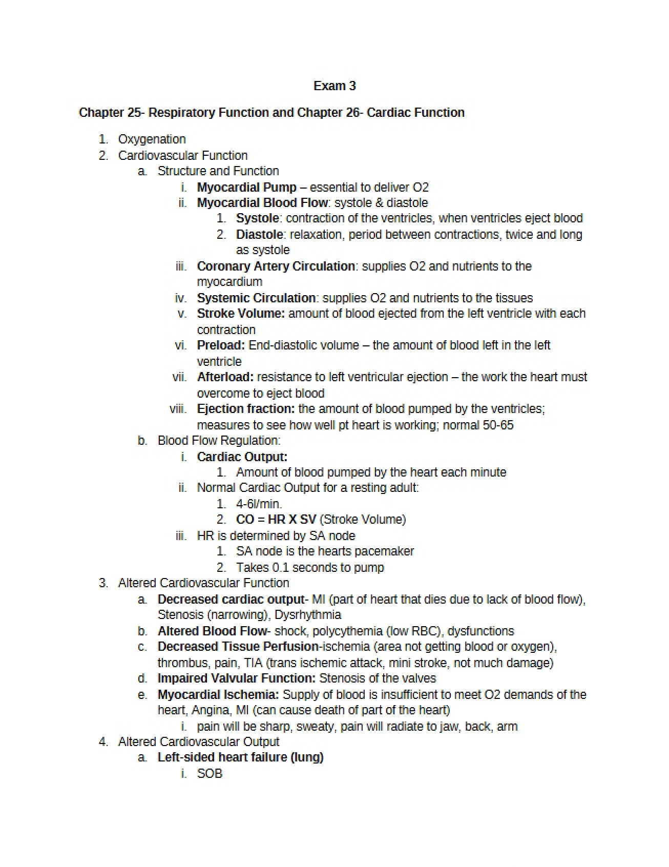 Function of the Respiratory System (Ch 25)