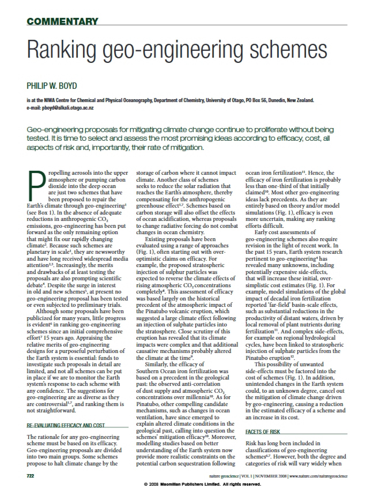 Evaluating Geo-engineering Strategy Rankings
