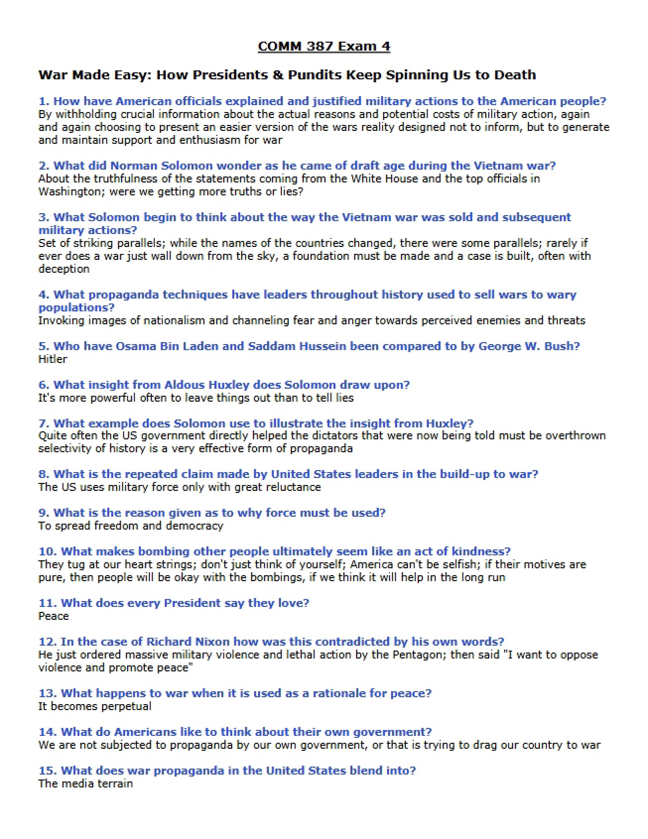 Media and PR Exam 4 - C