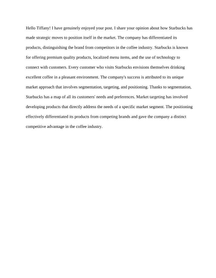Discussion 4 Feedback