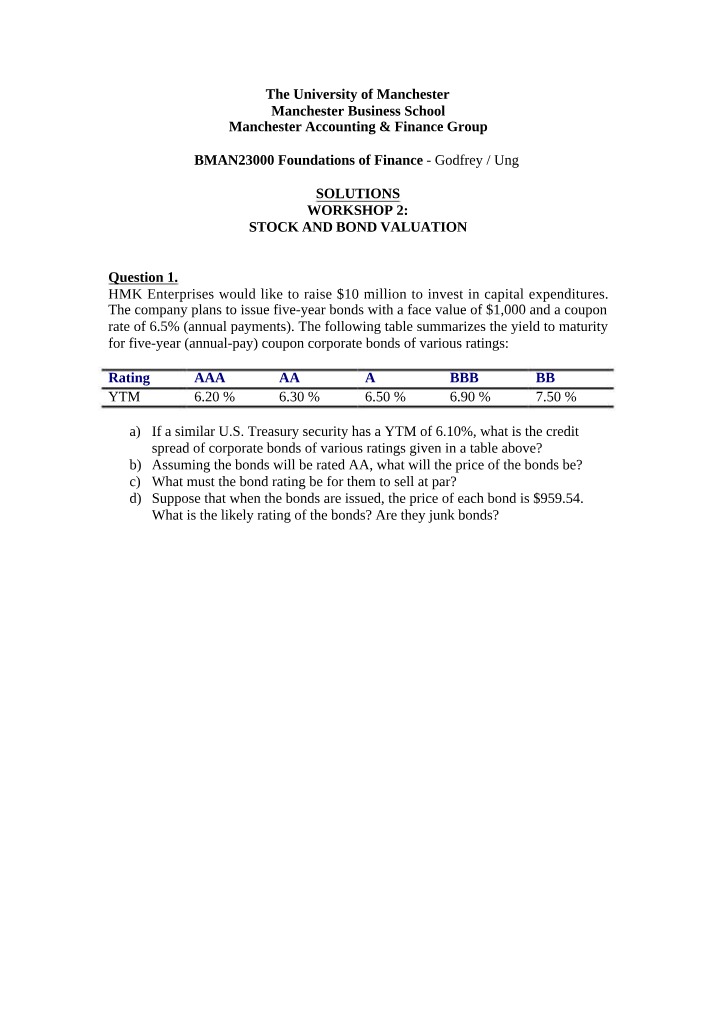 Workshop 2 Solutions B