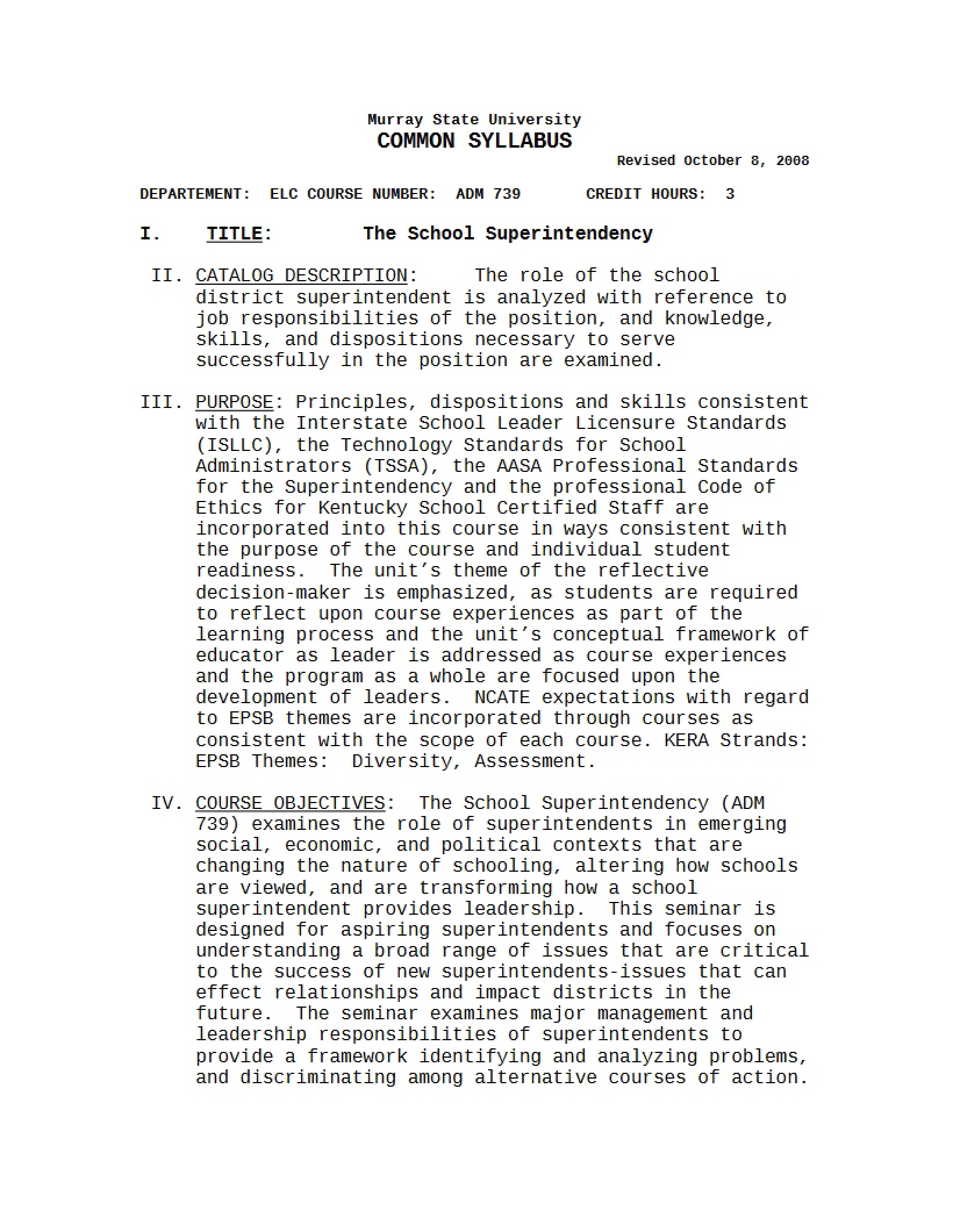 Syllabus - ADM 739