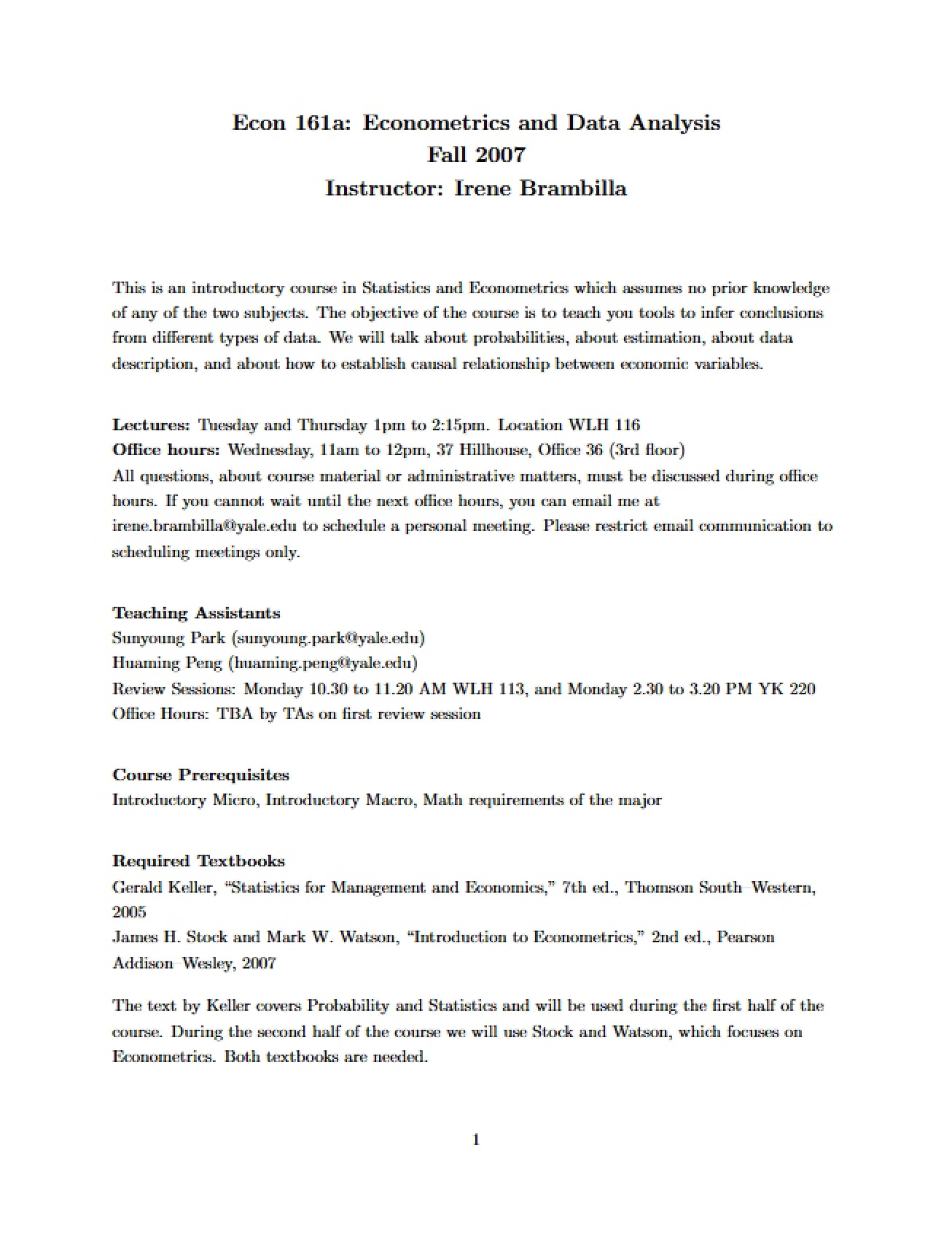 Course Outline