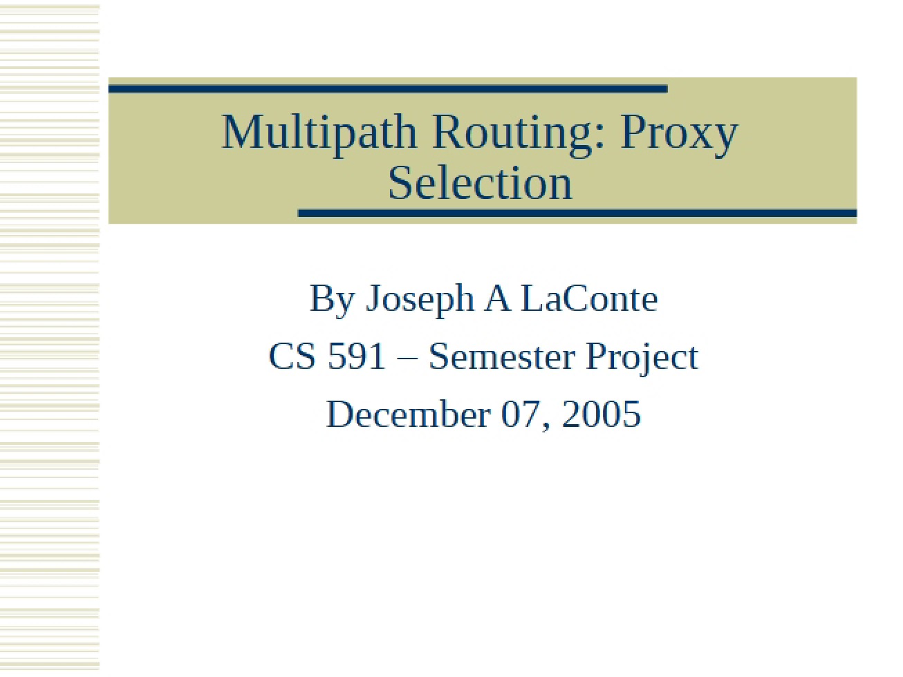 Multipath Routing Proxy Selection