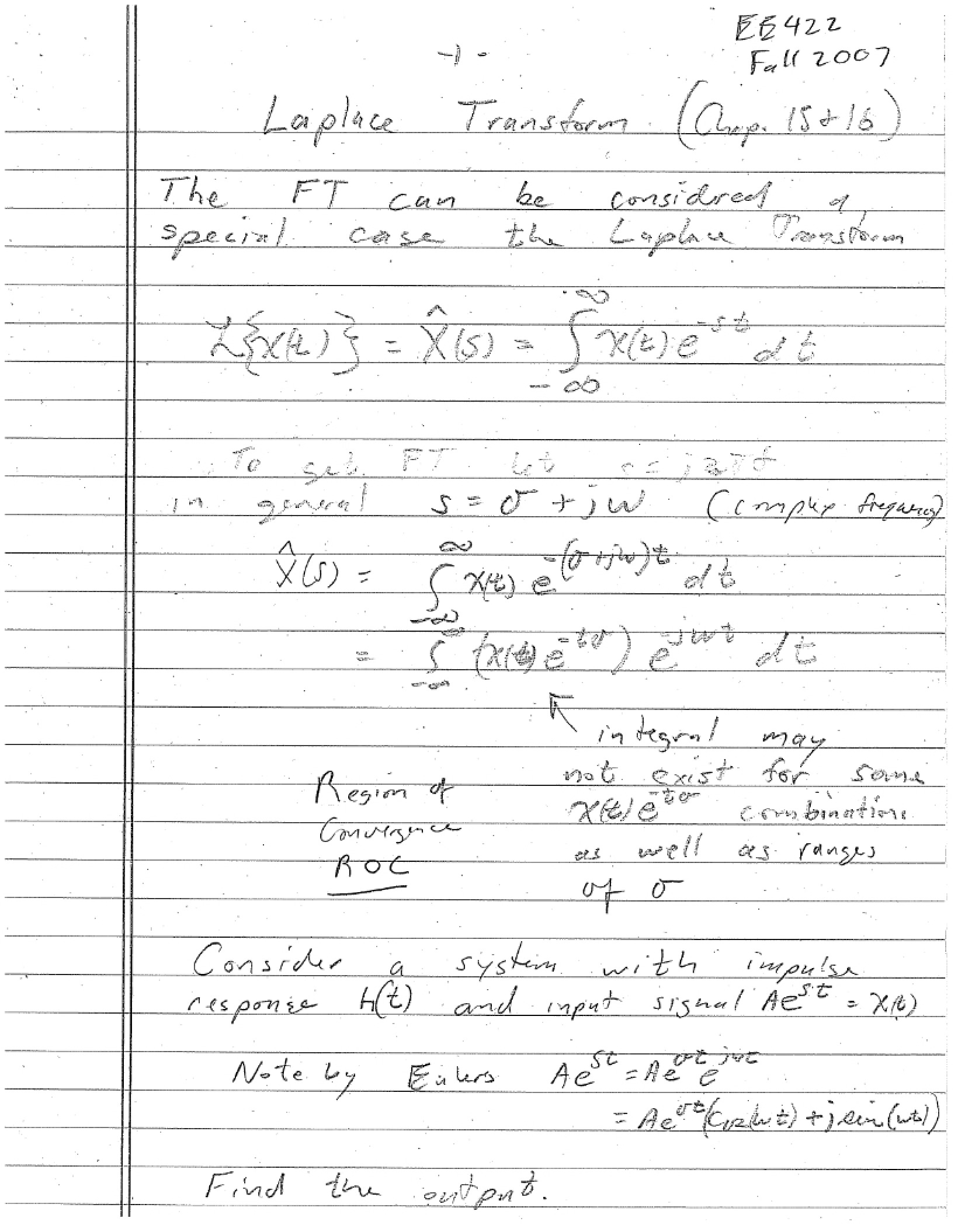 Signals Lab Notes