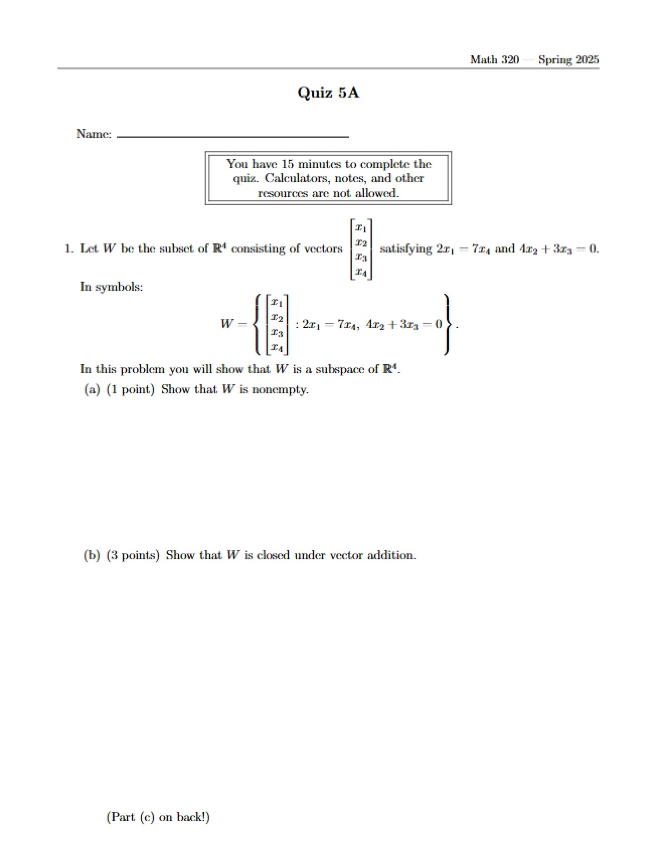 5A Quiz