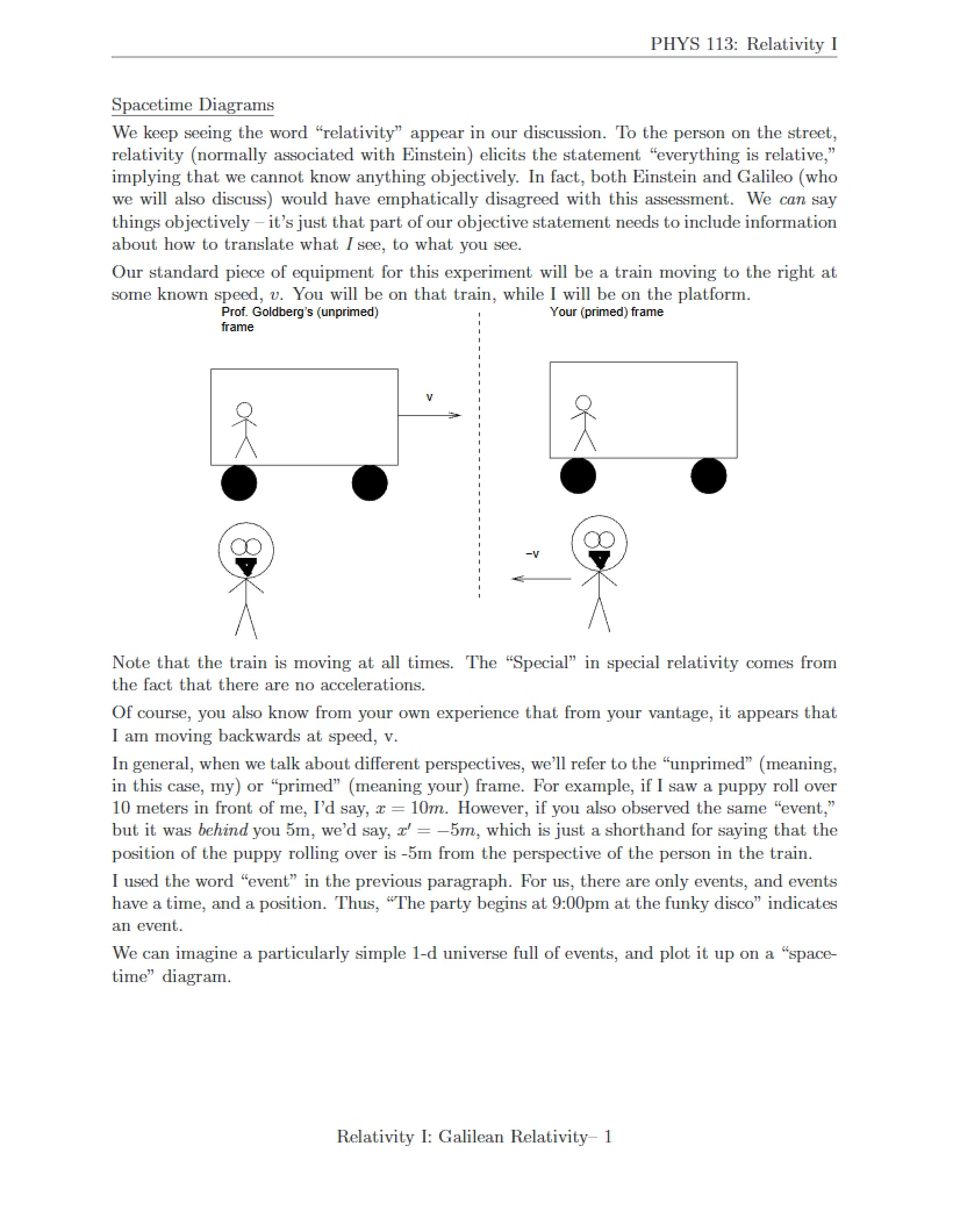 Concepts of Relativity
