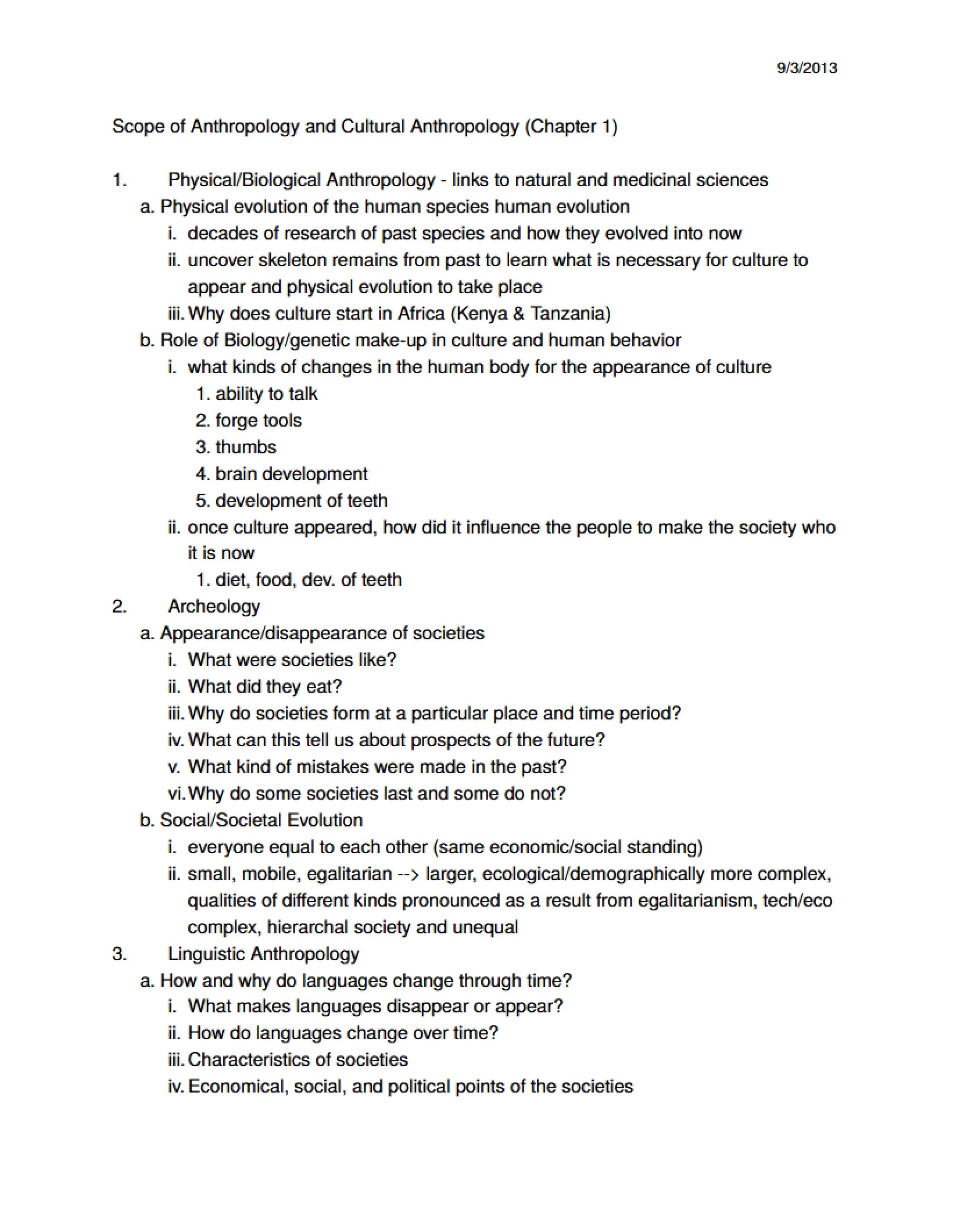 First Lecture Notes