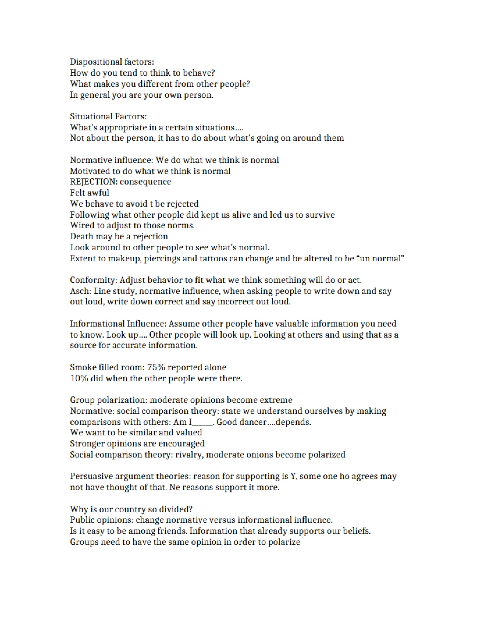 Course Notes - 2 Pages